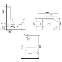 Унитаз компакт Bond Белый с бачком и сиденьем Микролифт арт-F02-00 — фото 5, Напольные унитазы
