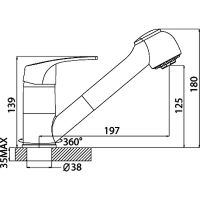 Смеситель для кухни Rossinka Хром арт-D40-25 — фото 2, Смесители для кухни