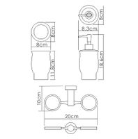 K- Держатель стакана и дозатора арт-24289 — фото 3, Дозаторы