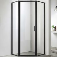 Душевой уголок Azario Richmond 90х90 AZ-NAG3231 900 профиль Черный стекло прозрачное арт-AZ-NAG3231 900 Black — фото 2, Душевые уголки трапеция