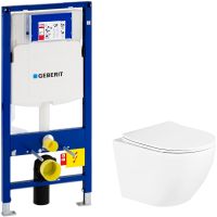 Комплект унитаза BelBagno Uno BB3105CHR/SC с инсталляцией Geberit Duofix Sigma UP320 111.300.00.5 с  арт-BB3105CHR/SC+111.300.00.5 — фото 1, Комплекты унитаз + инсталляция