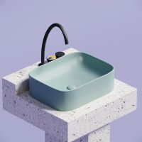 Раковина-чаша Ceramicanova Element 51 Зеленая матовая арт-CN6052MLG — фото 2, Раковины накладные