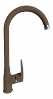 GRANFEST QUARZ Смеситель для кухни U-обр. D-35мм терракот арт. арт-Z-3424 терракот — фото 1, Смесители для кухни