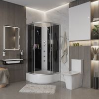 Товар: Душевая кабина Niagara Classic NG-3502-14BKG (100х100х200) средний поддон(26см),стекло тонированное, арт-35021434BKG - фото 3 Душевая кабина Niagara Classic NG-3502-14BKG (100х100х200) средний поддон(26см),стекло тонированное, арт-35021434BKG — фото 3, Душевые кабины