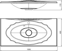 Товар: Раковина Florentina Гармония 100 Белая арт-10.030.01000.001 - фото 2 Раковина Florentina Гармония 100 Белая арт-10.030.01000.001 — фото 2, Раковины встраиваемые сверху