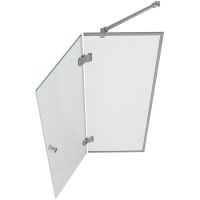 Шторка на ванну D&K Matrix 90 профиль Хром стекло прозрачное арт-DG1109001 — фото 7, Шторки для ванной распашные