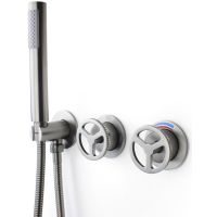 Душевая система Bronze de Luxe Liberty Графит арт-5011GG-P — фото 11, Встраиваемые душевые комплекты