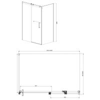 Товар: Душевой уголок Azario Vancouver 120х90 профиль Серебро стекло прозрачное арт-AZ-NKF1131-L 900 - фото 3 Душевой уголок Azario Vancouver 120х90 профиль Серебро стекло прозрачное арт-AZ-NKF1131-L 900 — фото 3, Прямоугольные душевые уголки