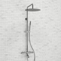 Душевой комплект с термостатическим смесителем арт-A188.116.137.010.CH Thermo — фото 1, Душевые стойки