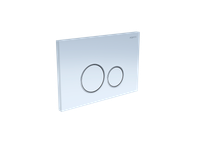 Панель смыва Aquatek Белая ободок хром (клавиши круглые) арт-KDI-0000015 — фото 1, Кнопки смыва