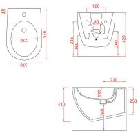 Товар: Биде Artceram File 2.0 подвесное Matera арт-FLB001 41 00 - фото 3 Биде Artceram File 2.0 подвесное Matera арт-FLB001 41 00 — фото 3, Биде подвесные