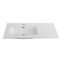 Керамическая раковина, чаша слева, CEZARES арт-CZR-8095-100-L — фото 3, Раковины встраиваемые сверху