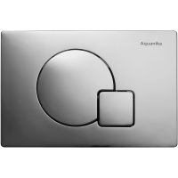 Клавиша смыва Aquanika Basic Q-type Хром арт-01.02.10 — фото 1, Кнопки смыва