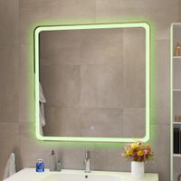 Зеркало с функцией памяти CEZARES арт-CZR-SPC-MC-800-800-RGB-TCH — фото 3, Зеркала в ванную комнату