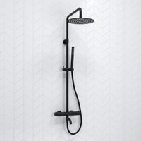 Душевой комплект с термостатическим смесителем арт-A288.258.217.BM Thermo — фото 1, Душевые стойки