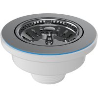 Выпуск для кухонной мойки Nova Хром арт-1043 — фото 1, Донные клапаны