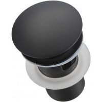 Донный клапан Milacio Ultra click-clack Черный матовый арт-MCU.050.MB — фото 3, Донные клапаны