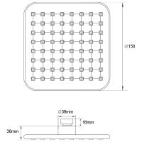 Верхний душ Melodia della vita Хром арт-MKP27010C — фото 3, Верхние души