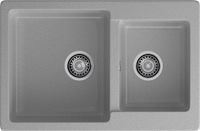 Товар: GRANFEST Мойка PRACTIK 780K 2 чаши 780*510мм серый арт.GF- арт-P-780K серый - фото 2 GRANFEST Мойка PRACTIK 780K 2 чаши 780*510мм серый арт.GF- арт-P-780K серый — фото 2, Кухонные мойки