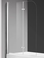 Шторка на ванну AQUAme 120 профиль Хром стекло прозрачное арт-AQM2852B — фото 6, Шторки для ванной распашные