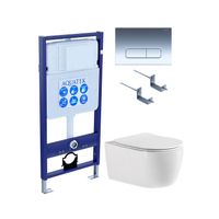 Комплект AQUATEK ЕВРОПА cmp016 (рама AQUATEK Standard INS-0000012, клавиша KDI-0000016, крепеж KKI-0 арт-SET AQUATEK ЕВРОПА cmp016 — фото 1, Комплекты унитаз + инсталляция