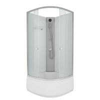 Душевая кабина Niagara Eco (90х90х195) высокий поддон(40см),стекло матовое,4 места арт-E90/40/MT/BK — фото 3, Душевые кабины