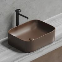 Раковина-чаша Ceramicanova Element 51 Темно-коричневая матовая арт-CN6052MDB — фото 9, Раковины накладные