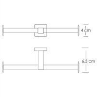 Товар: Lippe K- Держатель туалетной бумаги двойной арт-6596D - фото 3 Lippe K- Держатель туалетной бумаги двойной арт-6596D — фото 3, Держатели туалетной бумаги