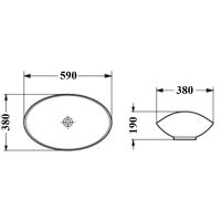 Товар: Раковина-чаша Bond 59 Белая глянцевая арт-S55-590 - фото 4 Раковина-чаша Bond 59 Белая глянцевая арт-S55-590 — фото 4, Раковины накладные