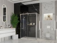 Душевой уголок Ambassador Intense 130x100 профиль Хром стекло прозрачное арт-110021102IX-100IX — фото 6, Прямоугольные душевые уголки