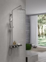 Душевая система Lemark Tropic Хром Черный арт-LM7009C — фото 3, Душевые стойки