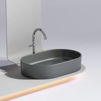 Раковина-чаша Ceramicanova Element 61 Темный антрацит матовый арт-CN6048MDH — фото 12, Раковины накладные