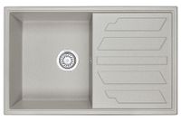 Granula-, кухонная мойка, кварц арт-8002, БАЗАЛЬТ — фото 1, Кухонные мойки