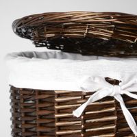 Elbe Плетеная корзина для белья с крышкой арт-WB-740-M — фото 4, Корзины для белья