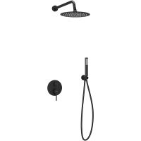 Душевая система Sancos Select Черная матовая арт-SC3003MB — фото 1, Встраиваемые душевые комплекты