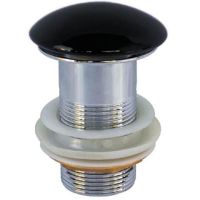 Донный клапан CeramaLux clik-clack Черный глянцевый арт-RD018 — фото 1, Донные клапаны