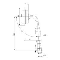 Ручной душ Caprigo Parts Бронза арт-99-505-vot — фото 2, Лейки для душа