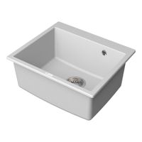 Товар: Мойка кухонная Point Бинга 60 , белый арт-PN3003W - фото 3 Мойка кухонная Point Бинга 60 , белый арт-PN3003W — фото 3, Кухонные мойки