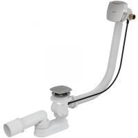 Слив-перелив Alcaplast полуавтомат Белый Хром арт-A564KM3 — фото 1, Сливы-переливы