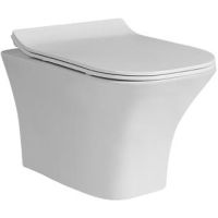 Унитаз CeramaLux подвесной с сиденьем Микролифт арт-2615Е — фото 1, Подвесные унитазы