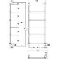 Электрический полотенцесушитель Margaroli Sole 542-6 BOX Хром арт-5424706CRNB — фото 5, Электрические полотенцесушители