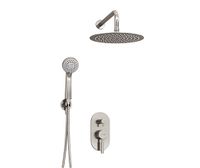 Встраиваемый комплект для душа с верхней душевой насадкой и лейкой арт-A16421 — фото 1, Встраиваемые душевые комплекты