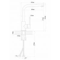 Смеситель для кухни Florentina Дельта Коричневый арт-313.06H.1123.105 — фото 2, Смесители для кухни