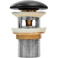 Донный клапан Iddis Optima Home click-clack Черный матовый арт-OPHBM0Wi88 — фото 1, Донные клапаны