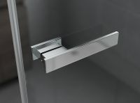 Душевой уголок Ambassador Abner 100х100 профиль Хром стекло прозрачное арт-10011106 — фото 3, Квадратные душевые уголки