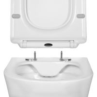 Унитаз подвесной безободковый AQUATEK АЛЬФА 520 x 370 x 330 мм, тонкое сиденье с механизмом плавного арт-AQ1910-00 — фото 10, Подвесные унитазы