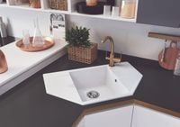 Кухонная мойка Polygran RIFF-800 (№16 Черный) арт-679078 — фото 1, Кухонные мойки