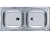 Мойка для кухни BASIC 70 NAT-60 860X435 в комплекте с сифоном 1071240, арт-1008846.0 — фото 1, Кухонные мойки