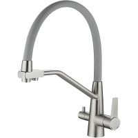 Товар: Смеситель для кухни Haiba Нержавеющая сталь Серый арт-HB76822 - фото 1 Смеситель для кухни Haiba Нержавеющая сталь Серый арт-HB76822 — фото 1, Смесители для кухни