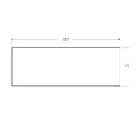 Вставка в дно металлического каркаса под раковину CEZARES арт-CADRO-120-MENS-BIANCO — фото 2, Комплектующие для мебели в ванной